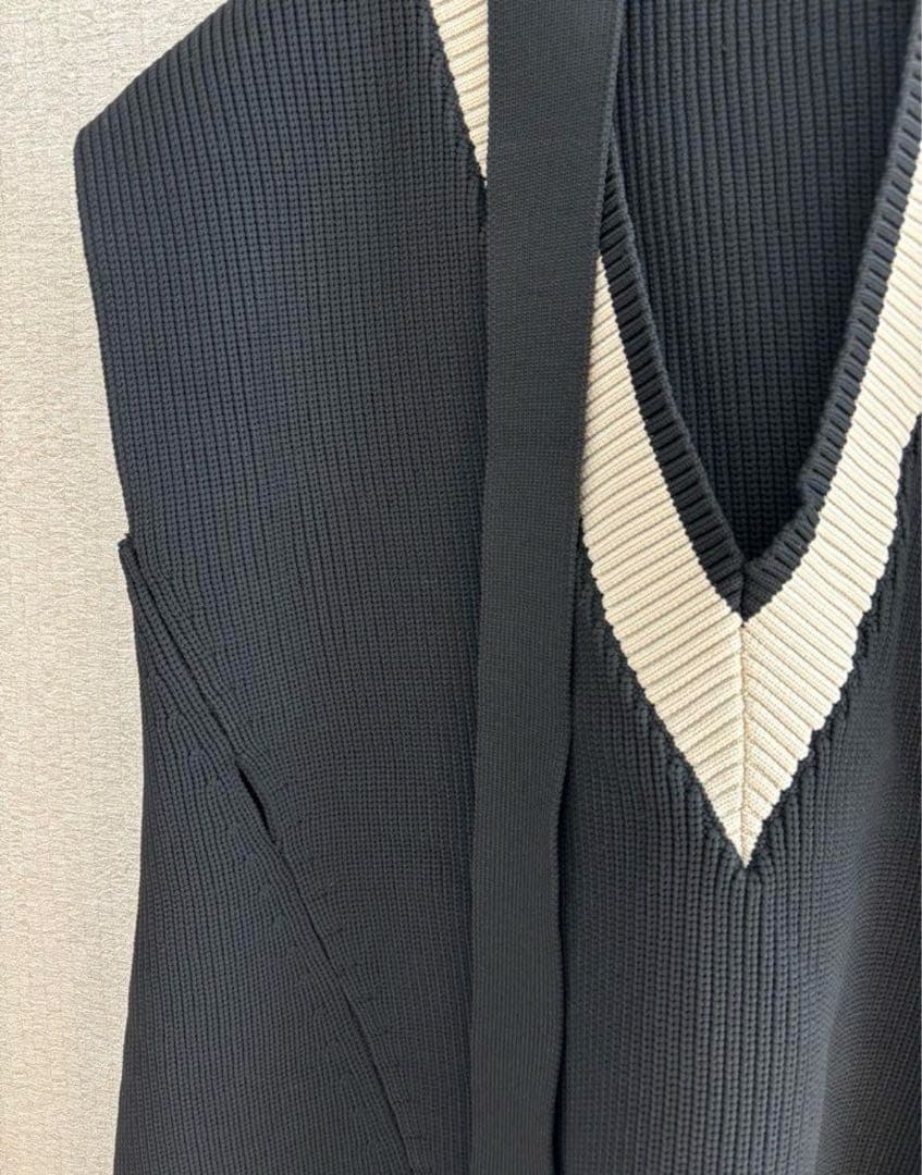 LE PHIL ルフィル スポンディッシュラインニット ベスト ジレ ADORE