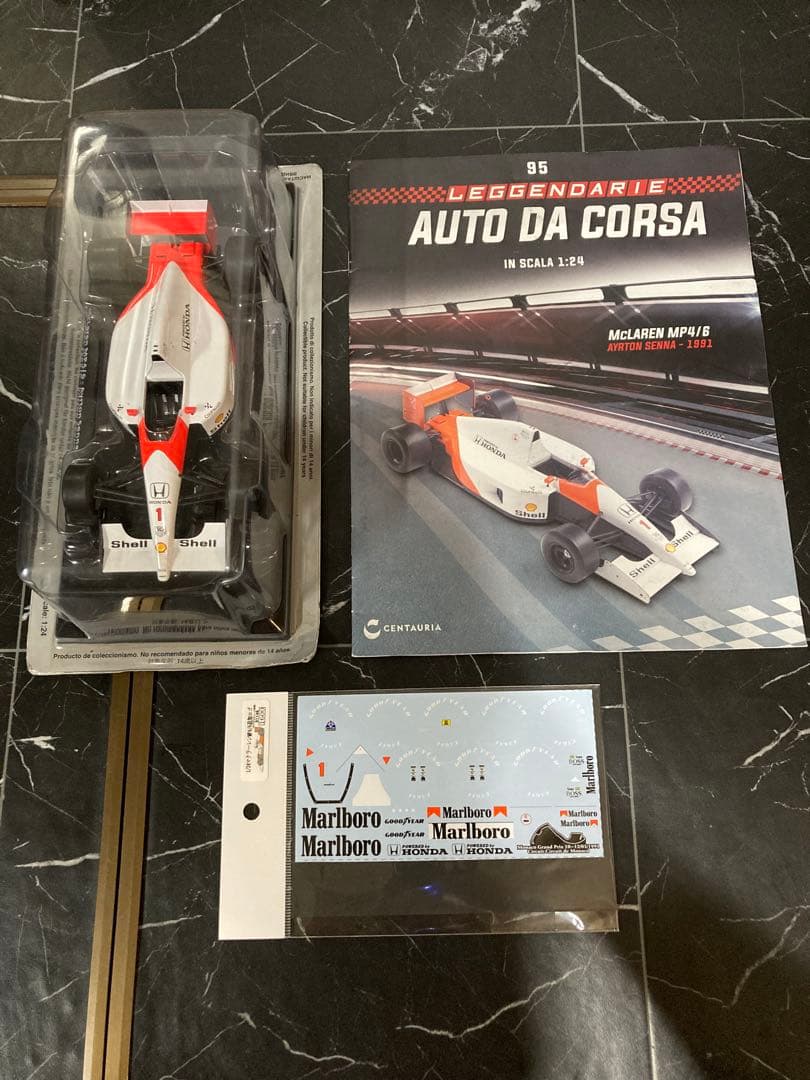 冊子無し　マルボロデカールセット　ビッグスケールF1コレクション　MP4/6 冊子無し マルボロデカールセット ビッグスケールF1コレクション MP4/6