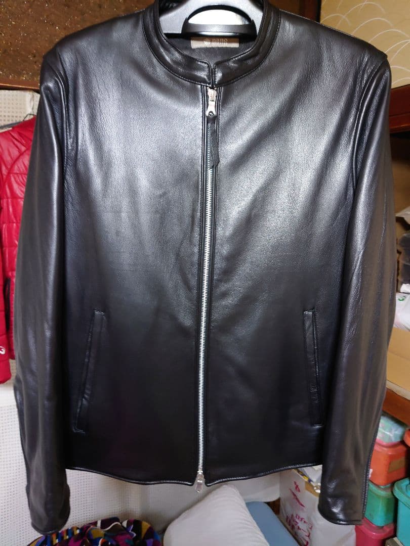 新品未使用　ナノ・ユニバース　シープレザーライダースジャケット NANO universe（ナノ・ユニバース） 革ジャン ライダース WEB限定