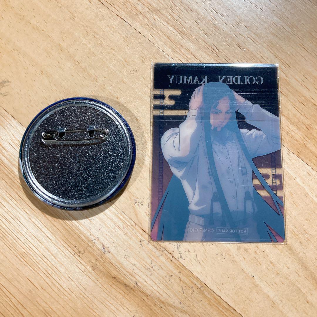 1 【ゴールデンカムイ】海賊房太郎 夜雨 缶バッジ＆特典クリアカード