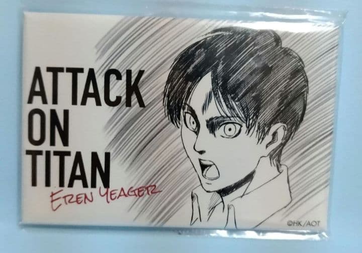 進撃の巨人 エレン WIT STUDIO スクエア 缶バッジ - メルカリ