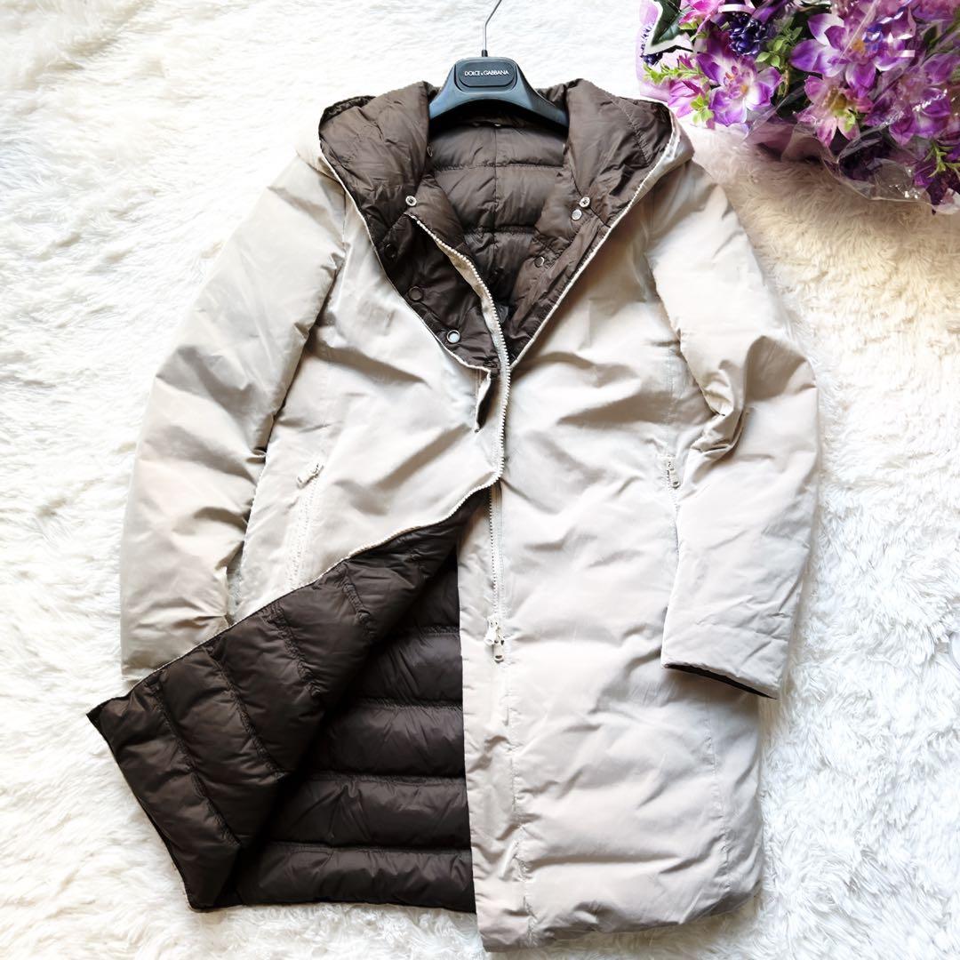 美品　ブルネロクチネリ プレシャスベージュ　ダウン　ジャケット コート ロング