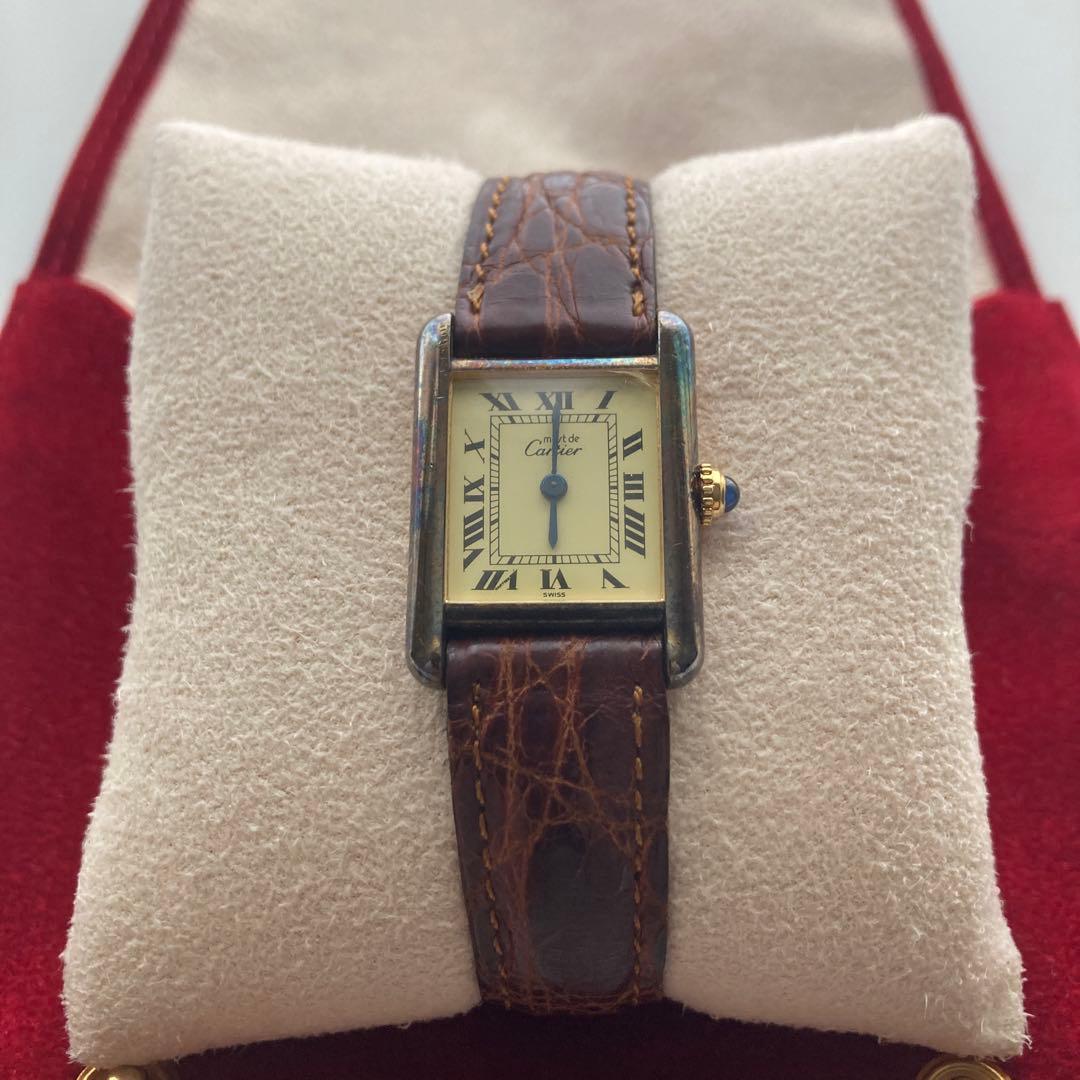 カルティエ　タンク　クォーツ　ヴィンテージウォッチ
