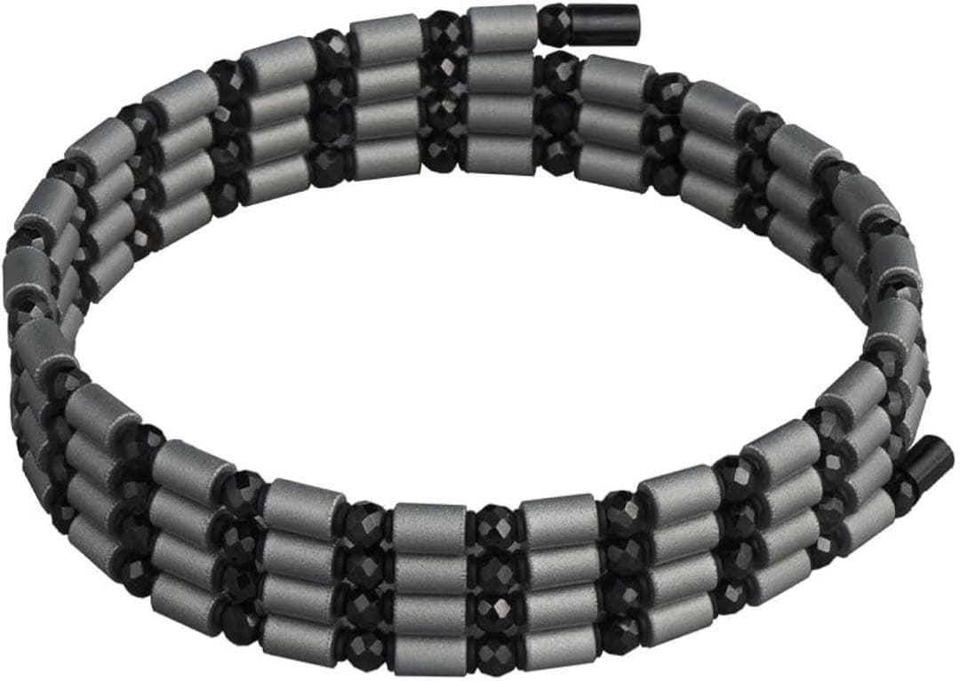 コアフォース　ブレスレット　ネックレス　シルバーグレー　磁石　スポーツ　70㎝