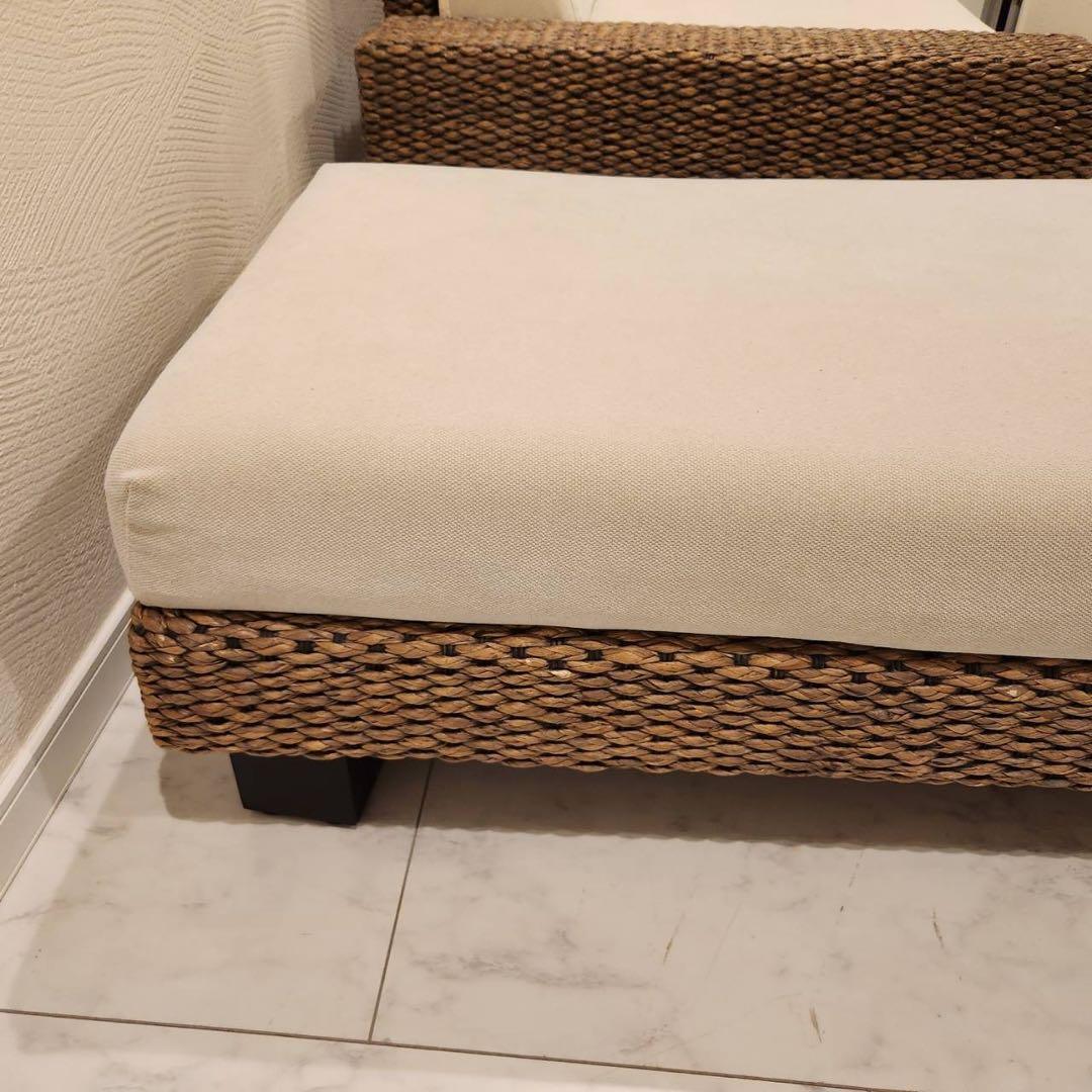 a.flat ケイ・ローソファ (ヒヤシンス) オットマン スツール