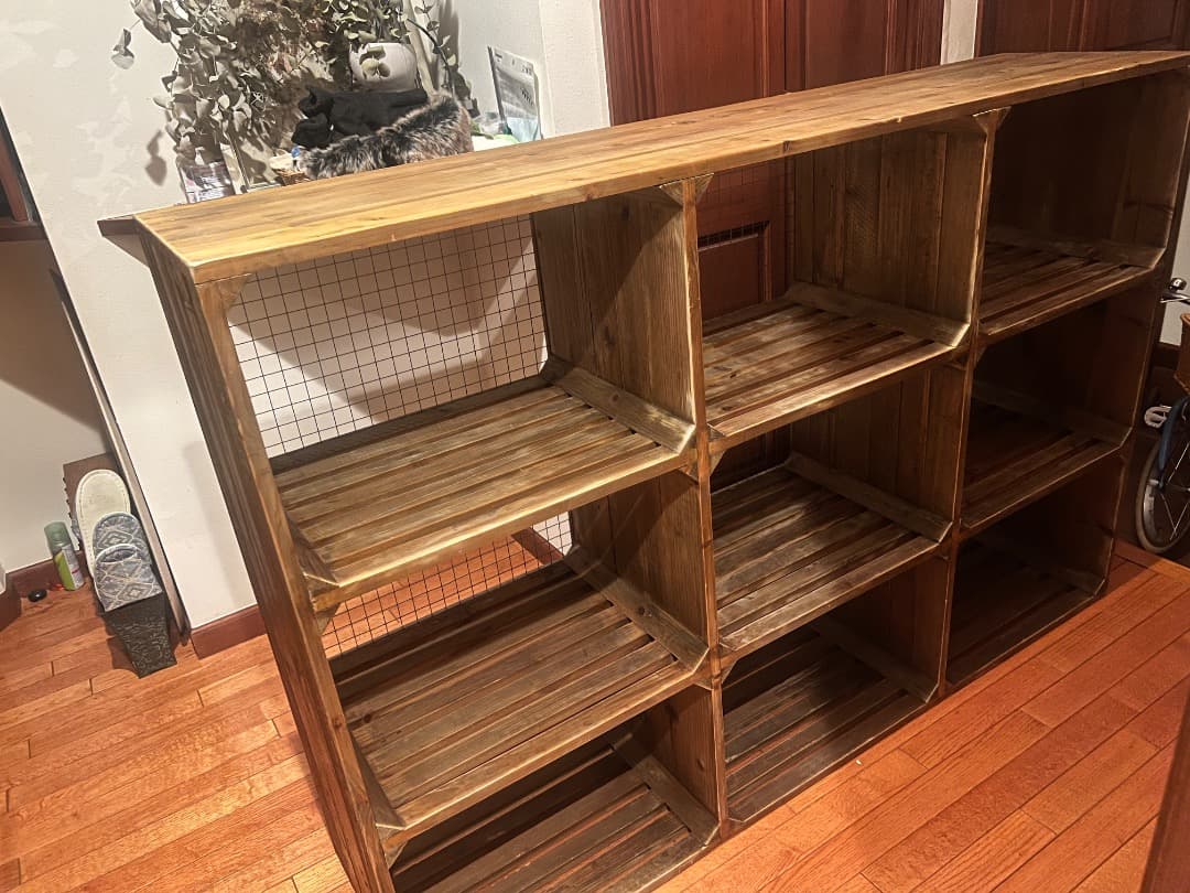 クラッシュゲート/ ノットアンティークス アネット オープンシェルフ 3列3段