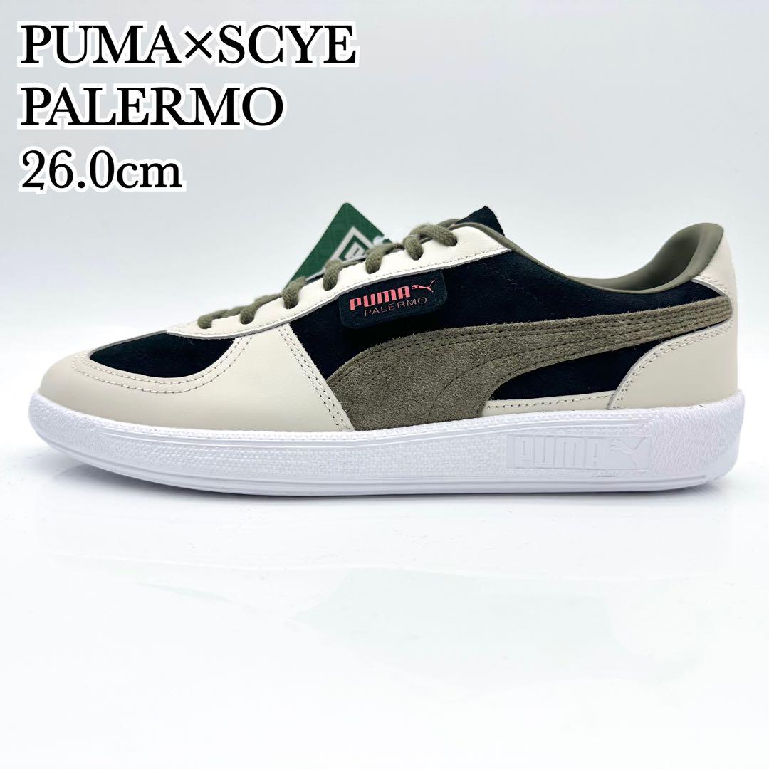 【未使用】プーマ パレルモ SCYE ホワイト ブラック グリーン レザー 限定