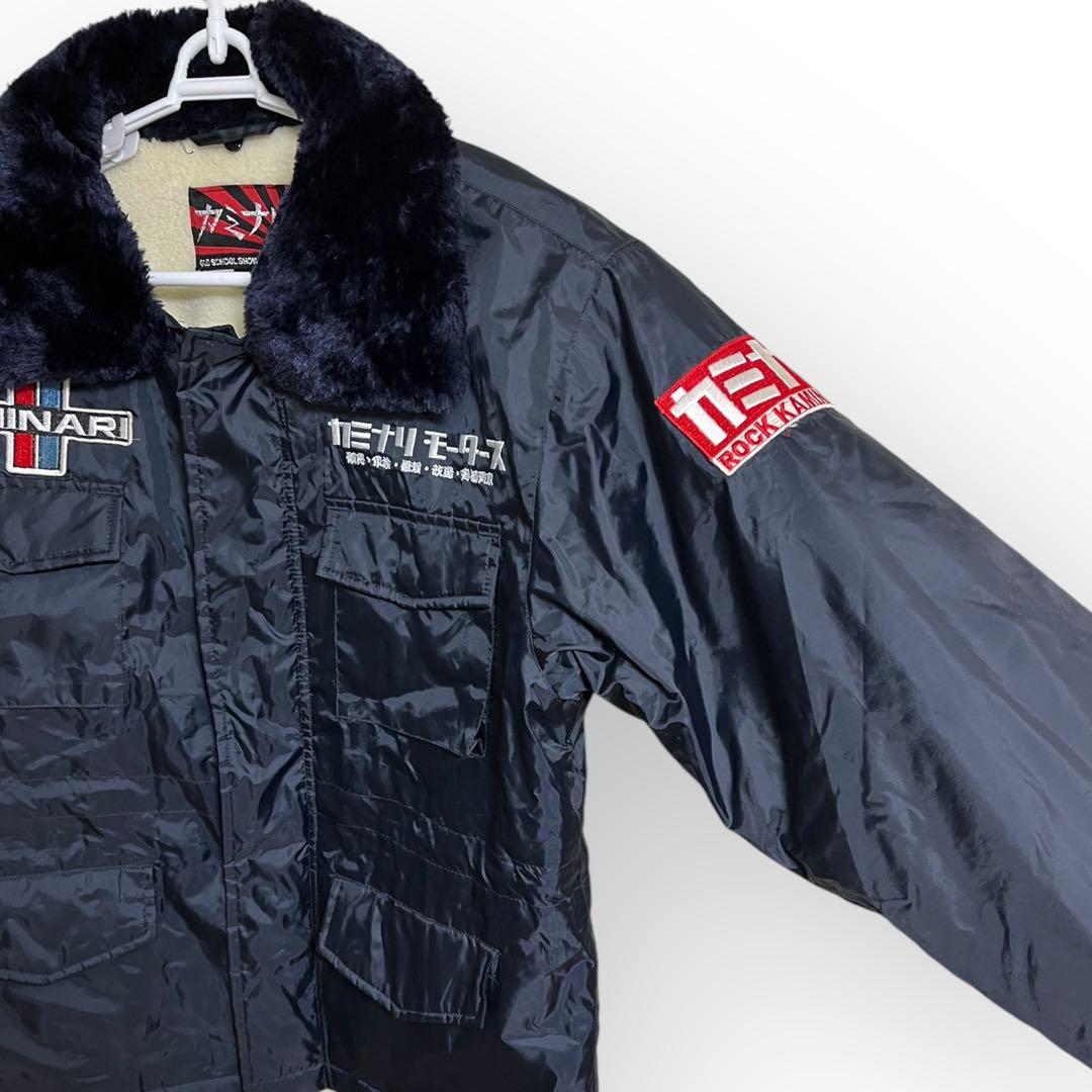 希少 カミナリモータース ドカジャン エフ商会 テッドマン 刺繍 昭和