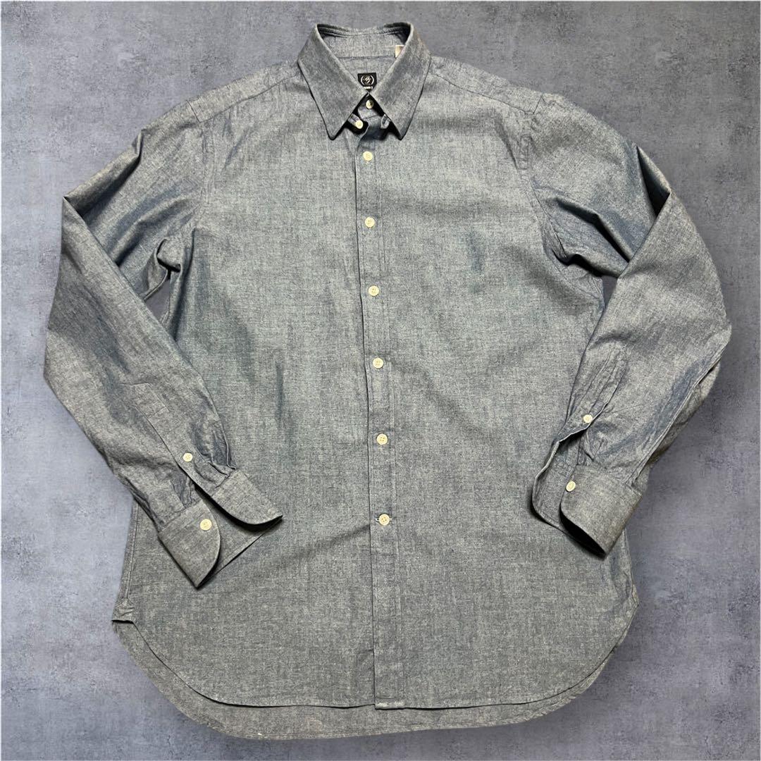 BEAMS F シャンブレー タブカラーシャツ　41 BEAMS F（ビームスF） シャツ BEAMS F / シャンブレー タブカラー