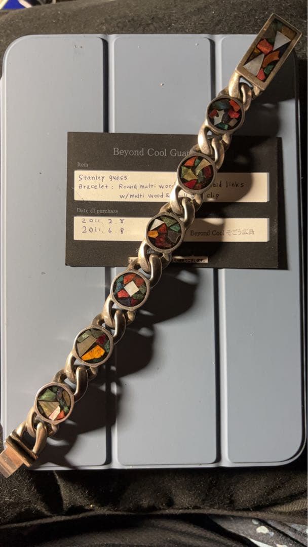 Stanley Guess マルチウッドシェルブレスレット