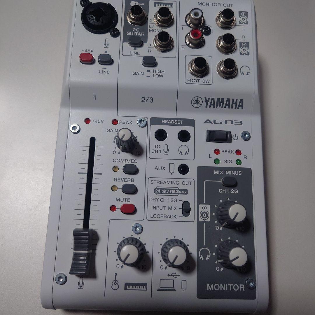 DTM・DAW YAMAHA AG03mk2 YAMAHA（ヤマハ） YAMAHA / AG03MK2 WHITE AT2020 PCユーザー向け 配信