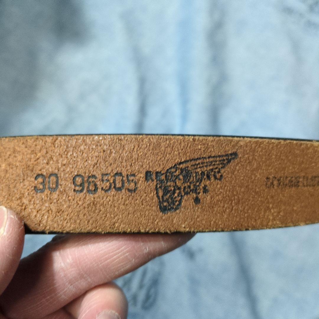 RED WING レザーベルト ３０インチ　USA製