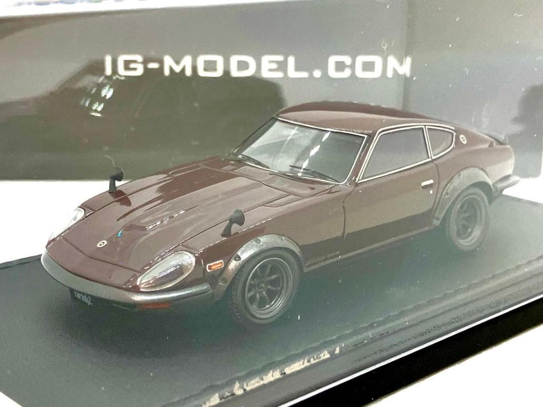 ★1/43★ニッサン フェアレディZ-G★HS30★マルーン★RSワタナベ★ Make Up Co., Ltd. / lb nation Fairlady Z(RZ34) (RS Watanabe 8spoke