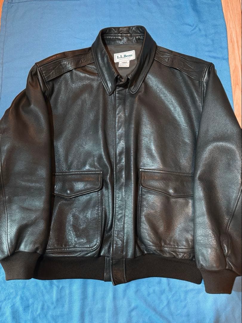 LLBean A2フライトレザージャケット USA製　XL