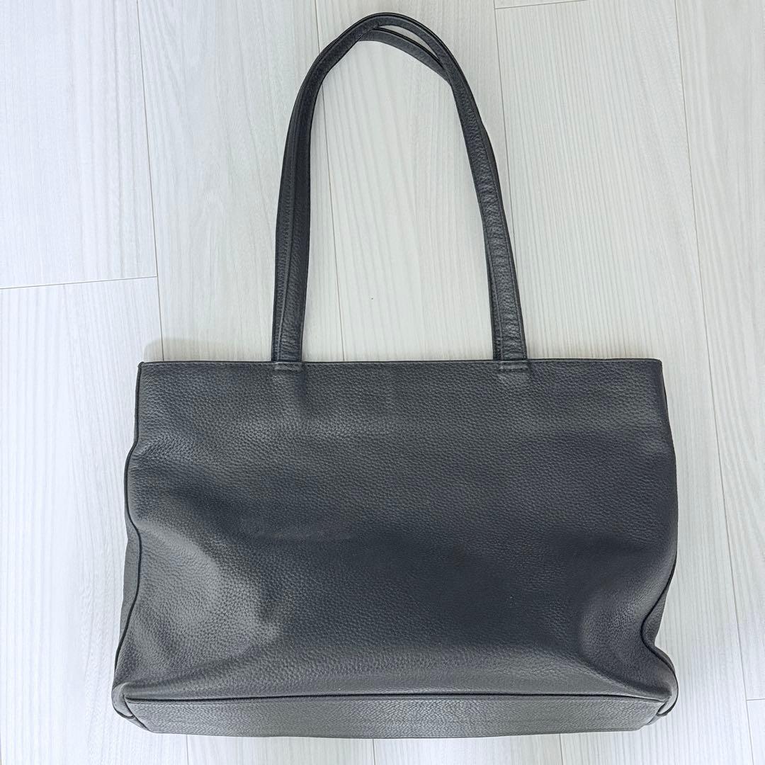 Hush Tug ハッシュタグ　メンズ　レザー トートバッグ　黒