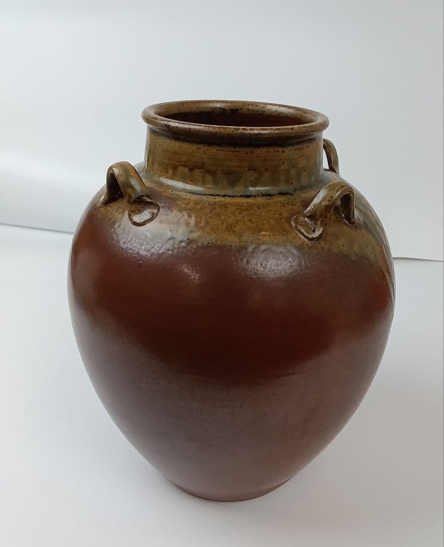 丹波焼 飾壷 茶壷 信水窯 市野信水作 茶道具 工芸品