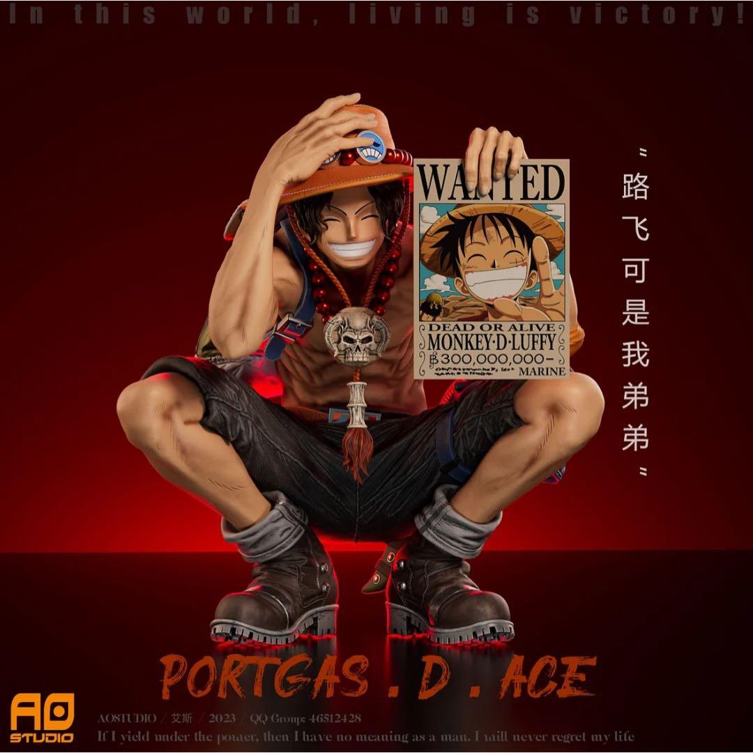 【ワンピース】エース ガレージキットフィギュア 1/3超特大56cm！