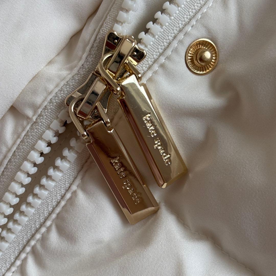 Kate Spadeケイトスペード フード付きロングダウンジャケットホワイト