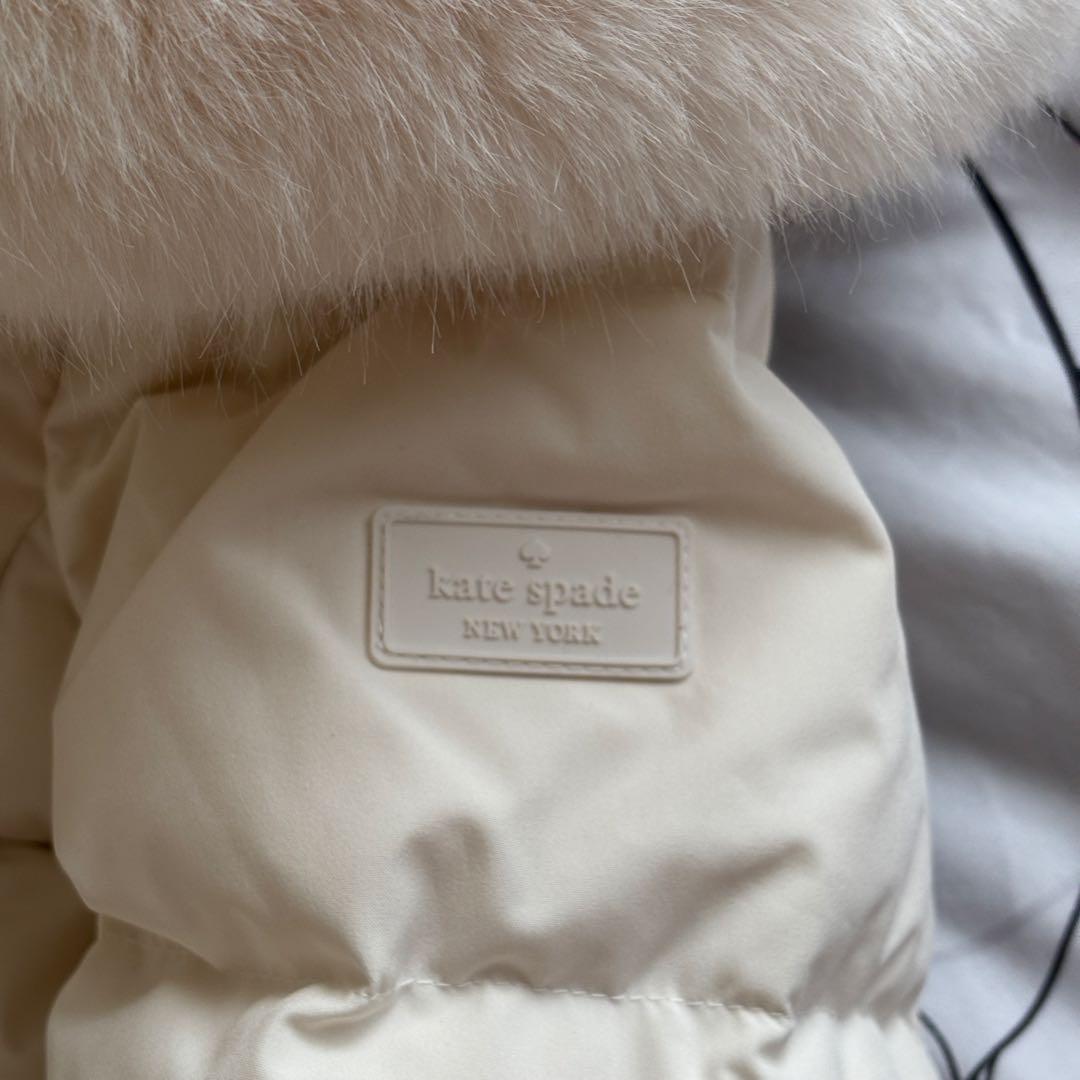 Kate Spadeケイトスペード フード付きロングダウンジャケットホワイト