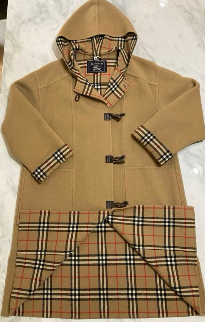 Burberrys ブラウン　ダッフルコート フード付き　サイズ40