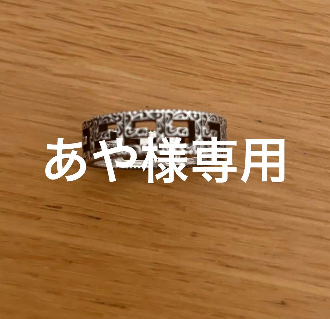 GUCCIのスクエアG シルバーリング