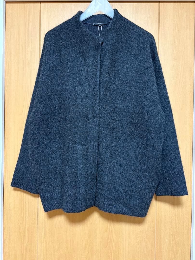 23区今季見上愛さん着用/洗えるラクーンブレンドダブルフェイス ニット アウター