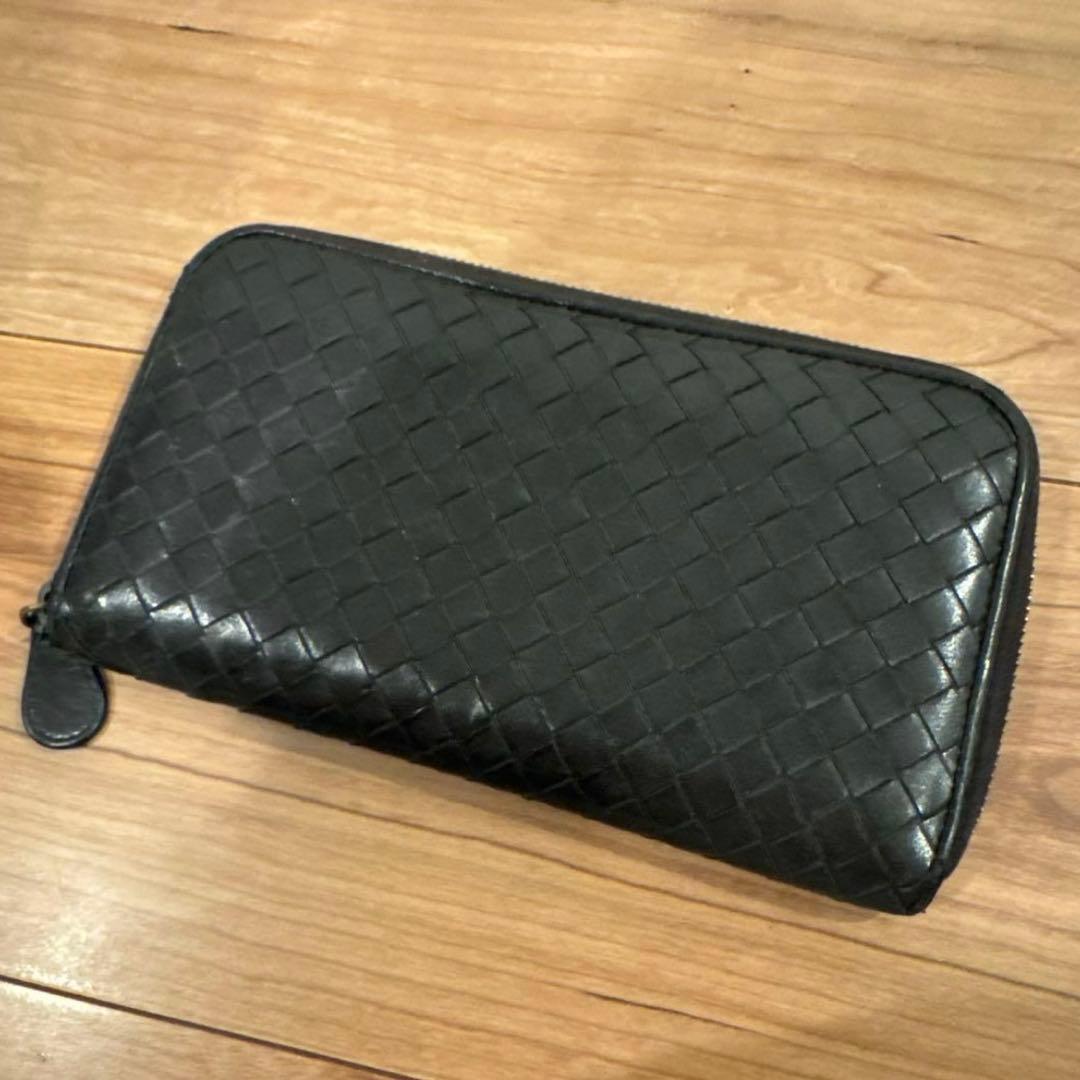 ボッテガヴェネタ　レザー 長財布　ブラック