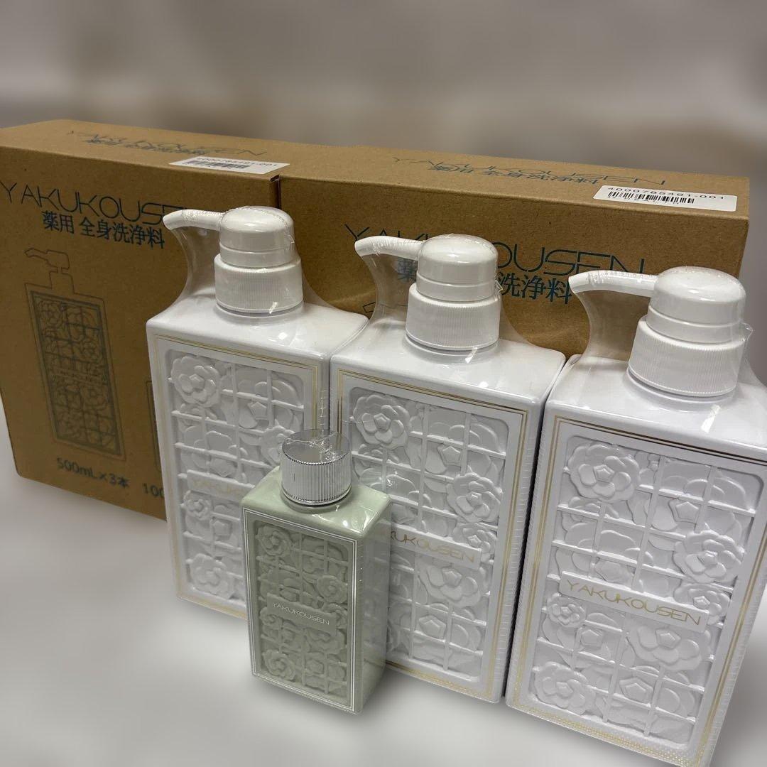 薬用全身洗浄料 (500mL×3本 + 100mL×1本)×２箱