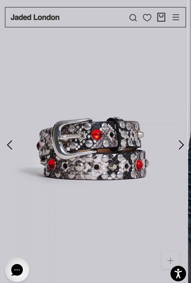 Jaded London スタッズベルト - メルカリ