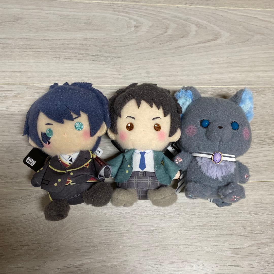 1*読様 ツイステ ミルキーボア ぬいぐるみ　デュース　雄剣　グリム　3種