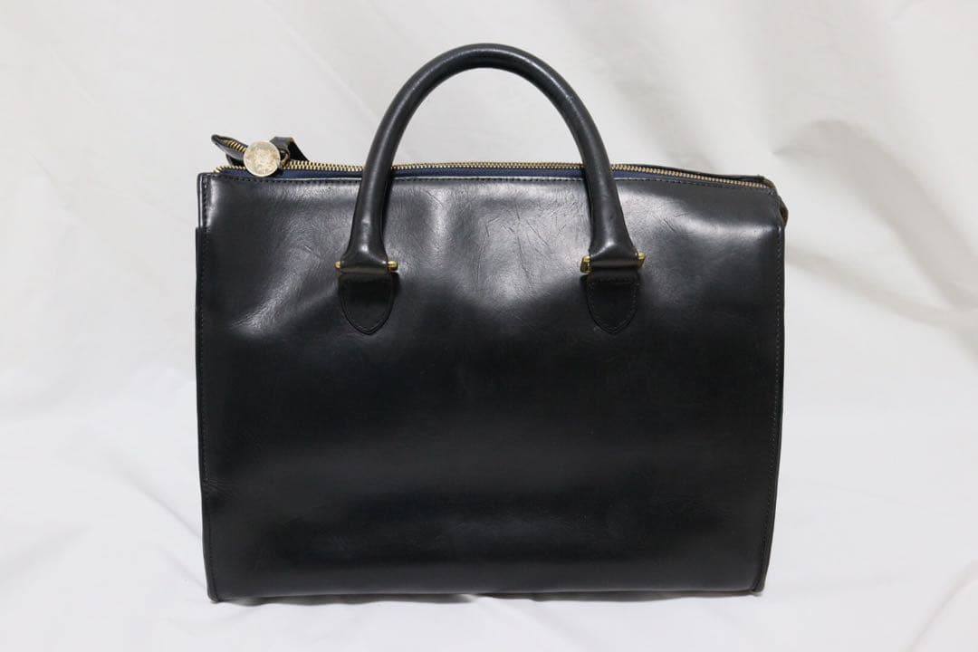 CLARE V. クレア ヴィヴィエ レザー　ブラック ボストンバッグ