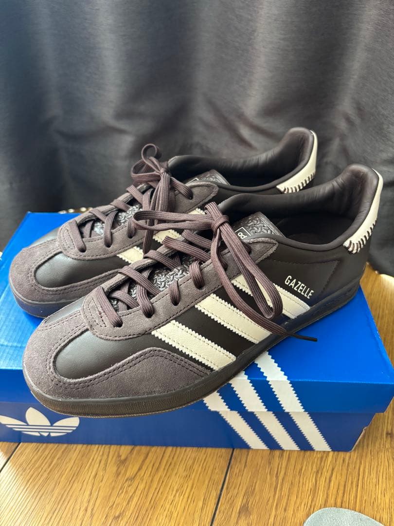adidas Gazelle ブラウン/ホワイト スニーカー　25cm
