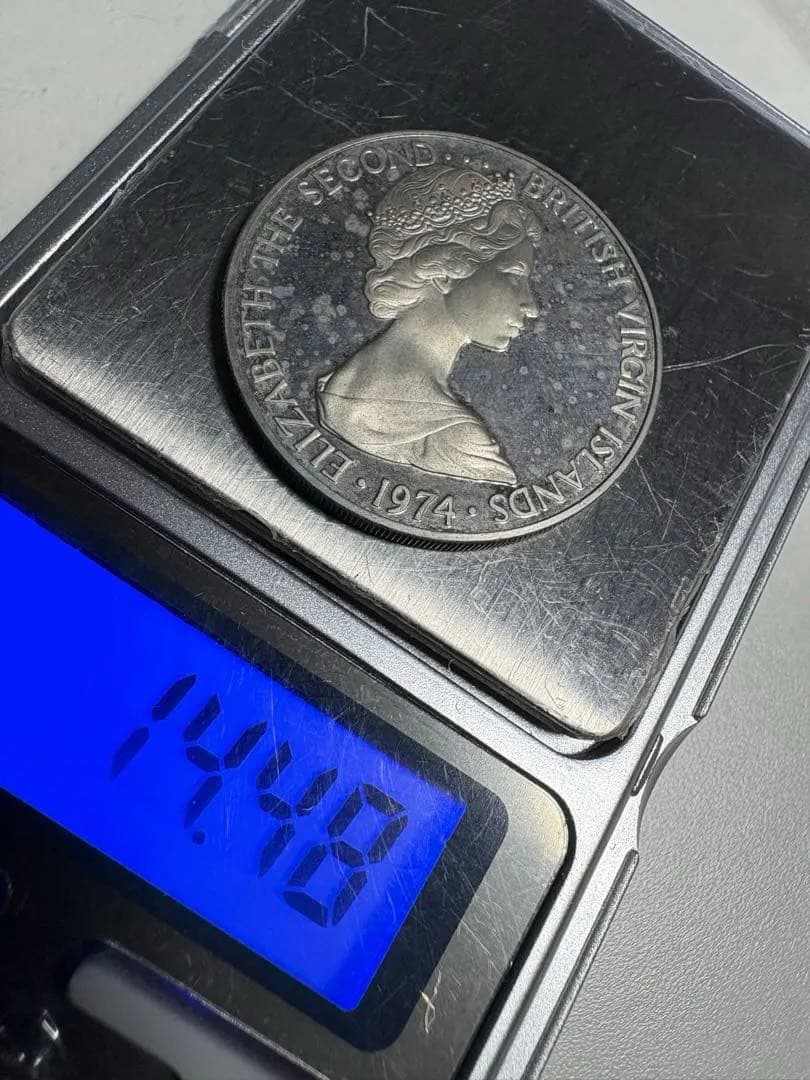 【純度保証】　ヴァージン諸島 プルーフ貨幣セット 1ドル銀貨 24.82g