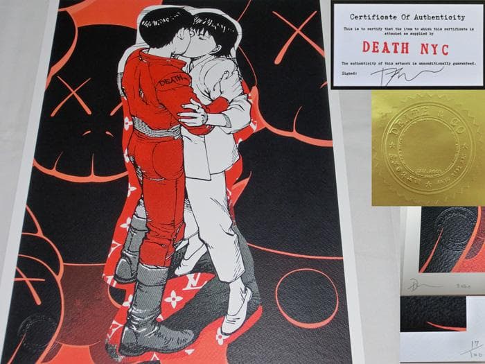 ☆DEATH NYC☆2020年☆世界限定 100枚☆KAWS☆現代アート☆