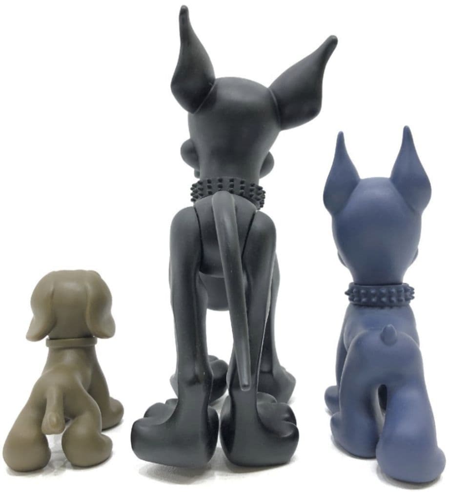 NEIGHBORHOOD ネイバーフッド 犬のフィギュア 3体セット - メルカリ