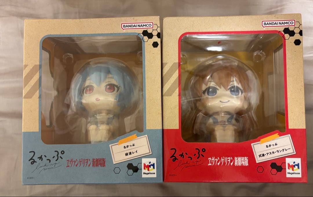 エヴァンゲリオン　綾波レイ　惣流・アスカ・ラングレー　るかっぷ　フィギュア