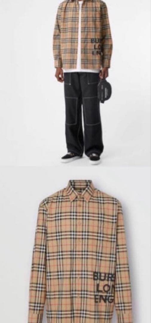 最終値下げ！BURBERRY ノバチェックシャツ Lサイズ - メルカリ