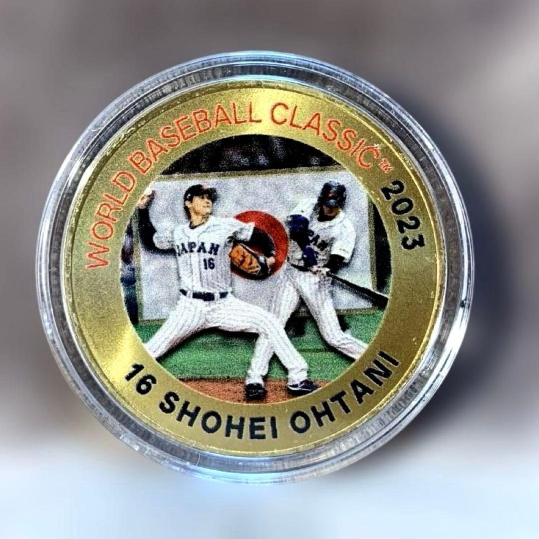 大谷翔平 2023WBC 二刀流デザイン ゴールドコイン メダル 限定2000個