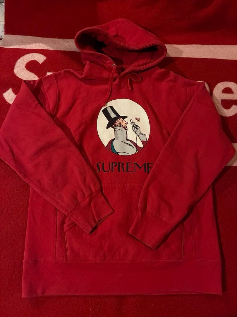 Supreme 赤 パーカー Lサイズ