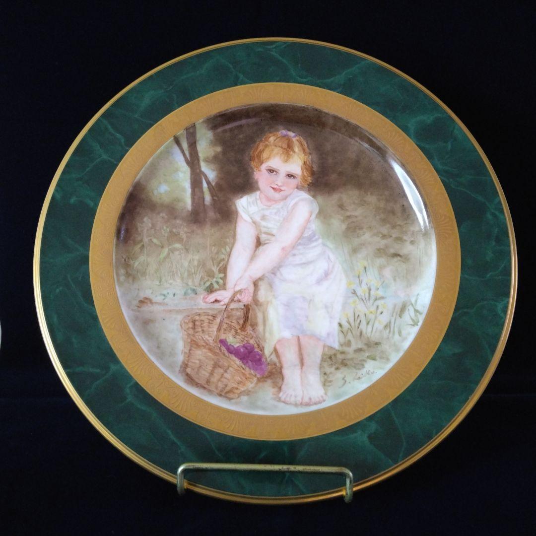 ブグロー 幼女　絵皿 (模写)