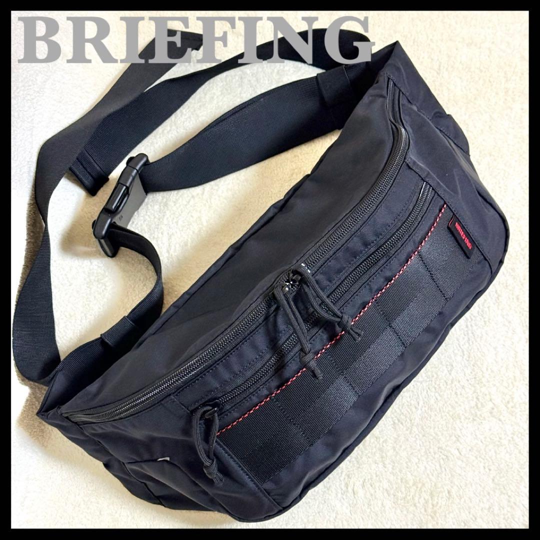 未使用級 BRIEFING ボディバッグ FANNY PACK 黒 ブラック BRIEFING（ブリーフィング） 最大55%☆3/5限定 日本正規品 ボディ