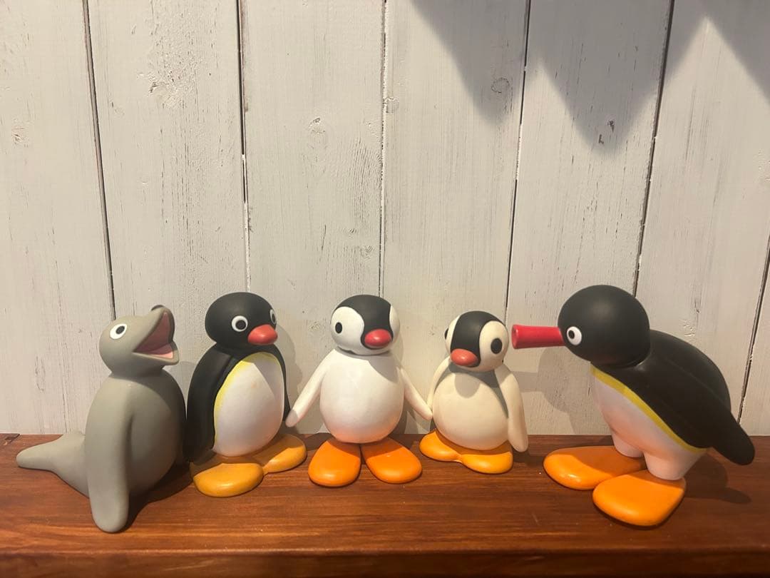 当時物！　ピングー　ソフビ5点セット　ピンガ　ロビ