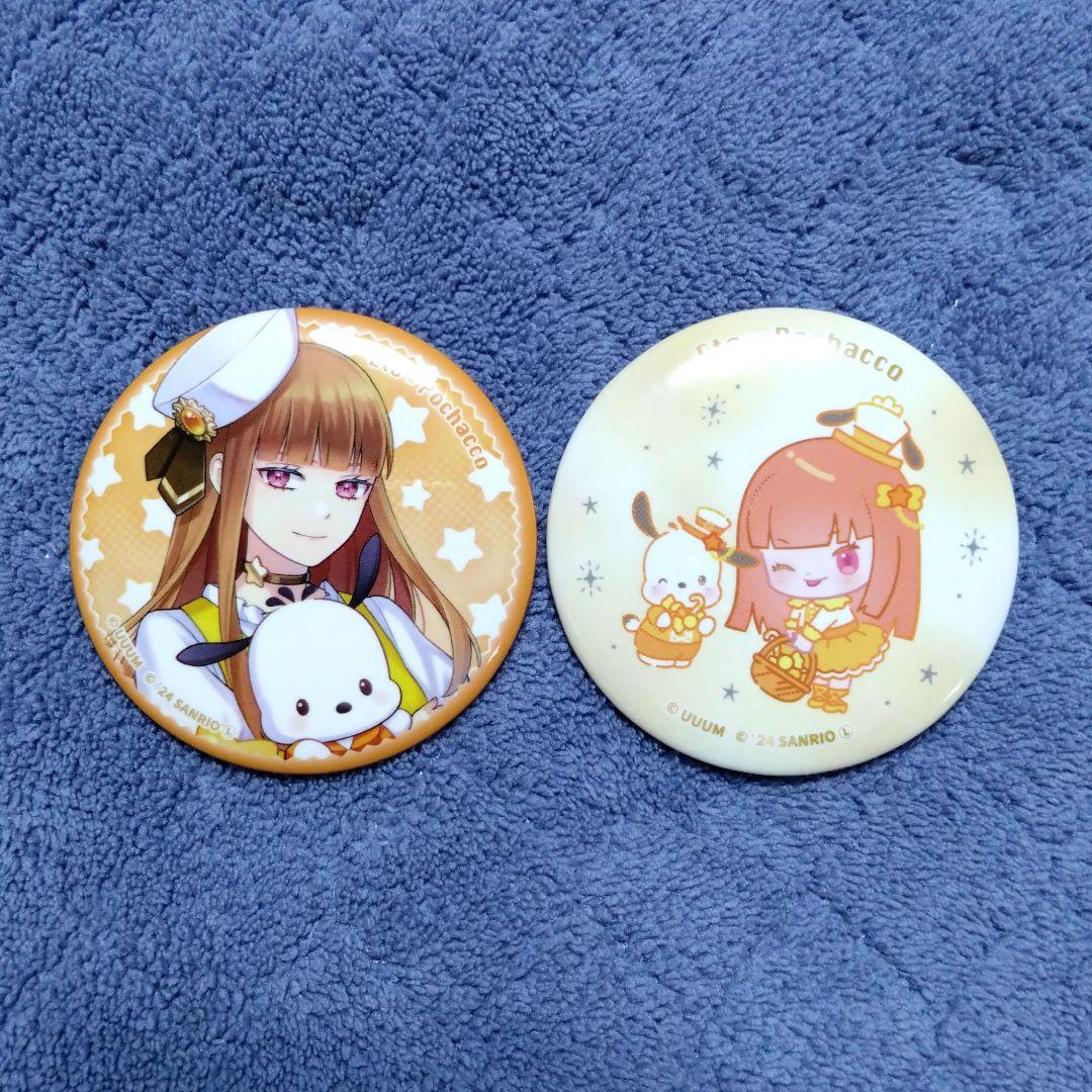カラフルピーチ サンリオコラボ えとさん 缶バッジピューロランド限定