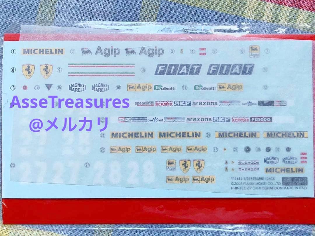 絶版 フジミ 1/20 フェラーリ126CK用 純正カルトグラフデカール - メルカリ