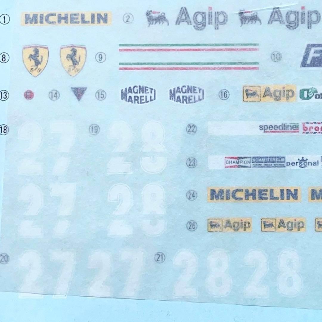 絶版 フジミ 1/20 フェラーリ126CK用 純正カルトグラフデカール - メルカリ