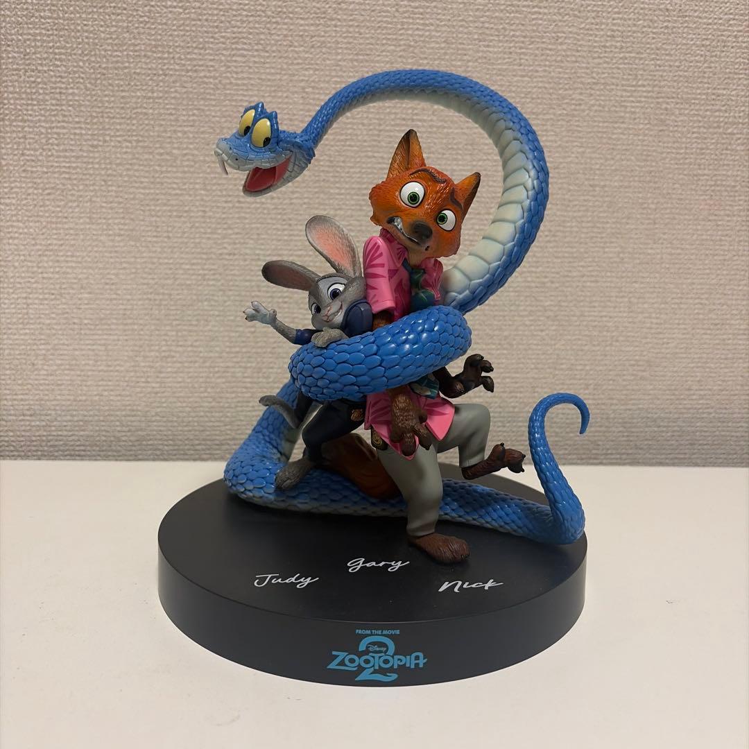 ズートピア2 ハッピーくじ A賞 ポスターフィギュア ジュディ ニック ゲイリー