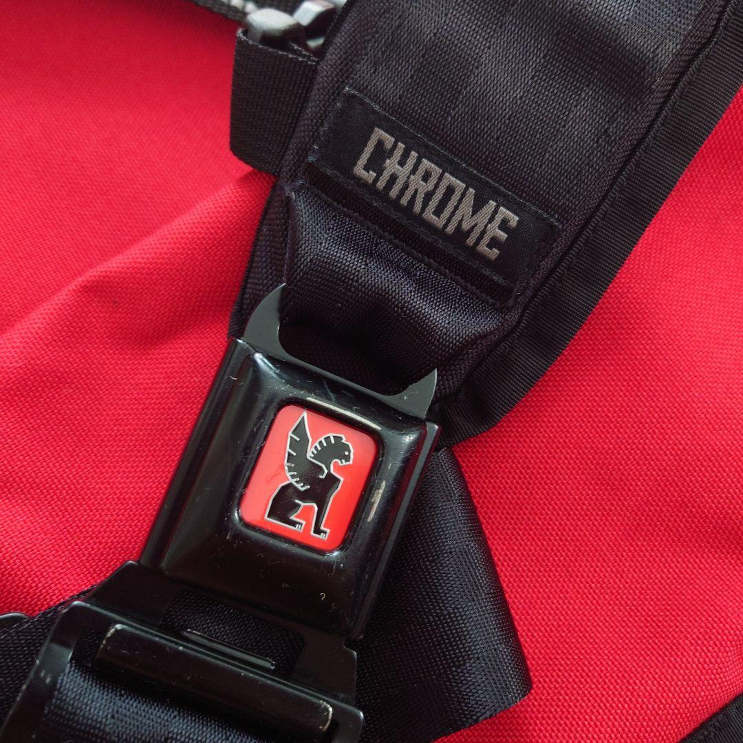 CHROME メッセンジャーバッグ 赤・黒 - メルカリ
