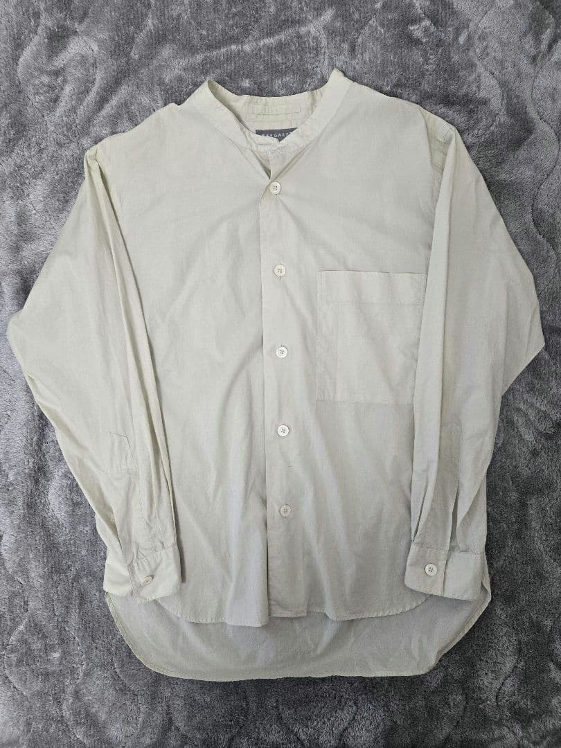 MARGARET HOWELL ノーカラーシャツ L - メルカリ