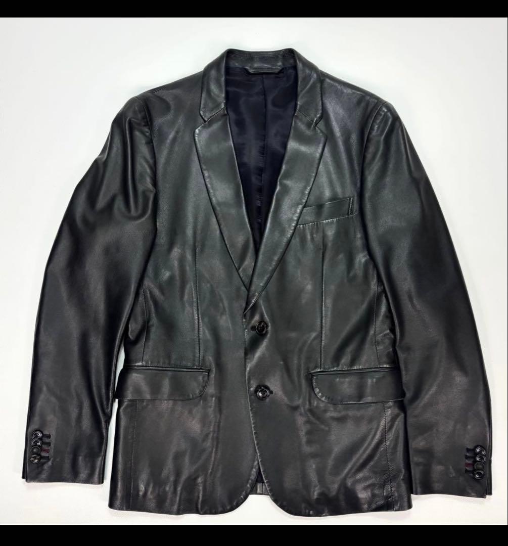 PaulSmith レザー テーラードジャケット 羊革 - メルカリ