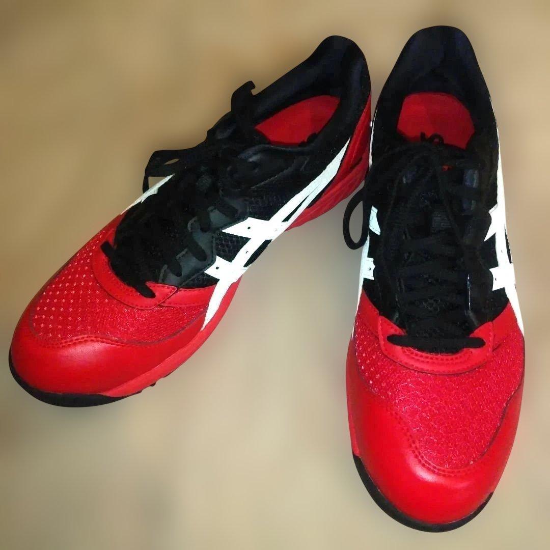 お*タ様 アシックス 安全靴 ウィンジョブ CP210クラシックレッド×ホワイト